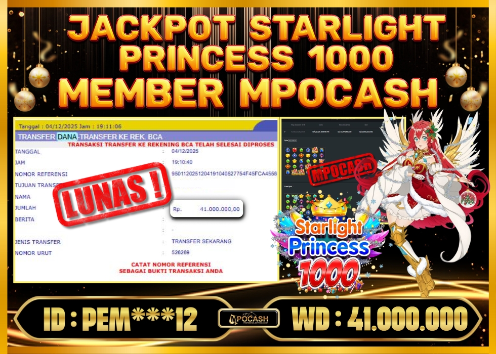 MPOCASH JACKPOT STARLIGHT PRINCESS 1000